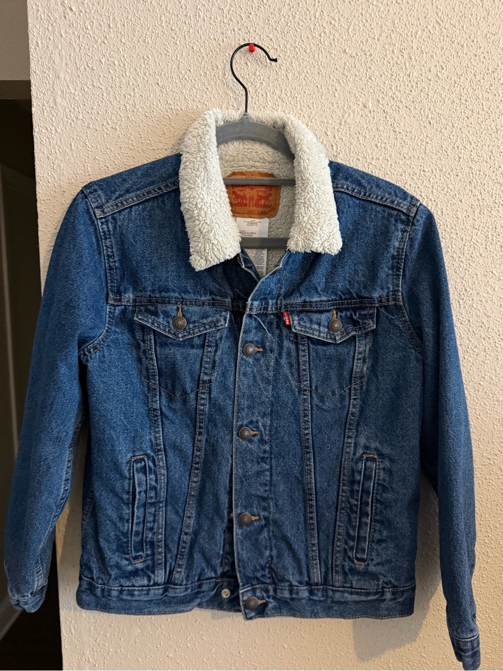 Levi's Sherpa-Lined Blue Denim Kid’s Jacket